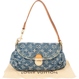 Louis Vuitton Monogram Denim Pleaty Shoulder Bag