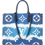Louis Vuitton Bleu Sky Monogram Giant Escale OnTheGo GM Shoulder Bag
