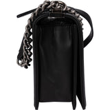 Chanel Chevron Quilted Lambskin Medium Boy Single Flap Crossbody Bag