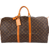 Louis Vuitton Monogram Canvas Keepall 55 Travel Bag