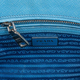 Prada Light Blue Saffiano Leather Small Galleria Handbag
