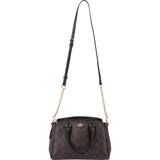 Coach Signature Monogram Canvas Mini Lillie Carryall Crossbody Handbag