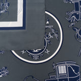 Hermès Springs Silk Carre 90 Scarf Tuch