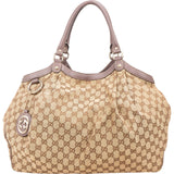 Gucci Monogram GG Canvas Sukey Large Tote Shoulder Bag