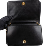 Chanel Quilted Lambskin 24K Gold Single Flap Shoulder Bag