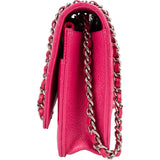 Chanel Quilted Caviar Leather Wallet on Chain Crossbody Bag