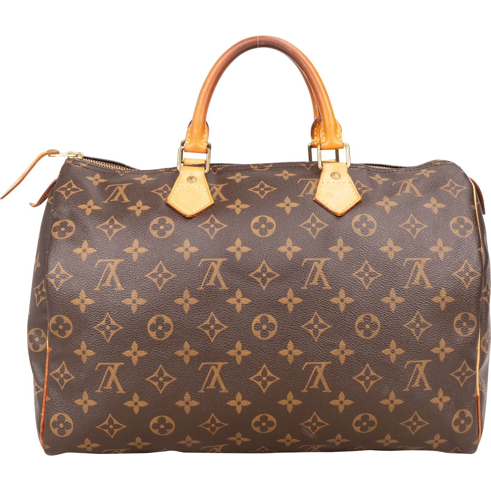 Louis Vuitton Monogram Canvas Speedy 35 Handbag - vintageandkickz