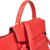 Celine Red Grained Calfskin Nano Belt Handbag