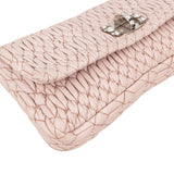 Miu Miu Matelassé Nappa Leather Crystal Flap Shoulder Bag