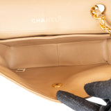 Chanel Bicolor Quilted Lambskin 24K Gold Single Flap Crossbody Bag