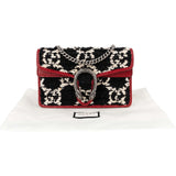 Gucci Tweed Monogram GG Dionysus Super Mini Crossbody Bag