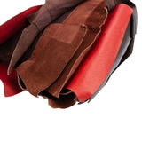 Yves Saint Laurent Suede Leather Nadja Ruffle Shoulder Bag