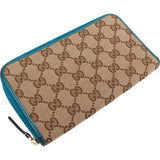 Gucci Monogram GG Canvas Zip Around Wallet