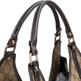 Gucci Supreme Monogram Crystal GG Jackie Hobo Shoulder Bag