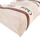 Chloé Canvas Medium Woody Tote Shoulder Bag