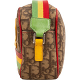 Christian Dior Trotter Monogram Galliano No. 2 Raffia Crossbody Bag