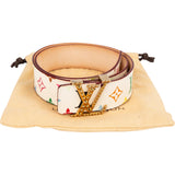 Louis Vuitton Monogram Murakami Multicolor Initiales Studded Pyramide Belt (80 / 32) M6909