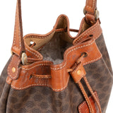 Celine Macadam Monogram Drawstring Bucket Crossbody Bag