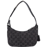 Gucci Monogram GG Denim Horsebit Hobo Shoulder Bag