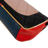 Chanel Quilted Lambskin Cuba Multicolor Medium Single Flap Crossbody Bag