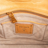 Prada Multicolor Striped Canvas Small Coffer Handbag