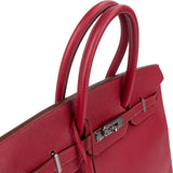 Hermès Epsom Leather Palladium Palladium Birkin 35 Handbag