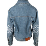 Loewe Blue Anagram Embroidered Denim Jacket (42)