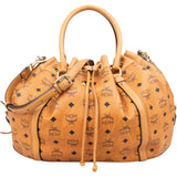 MCM Monogram Visetos Essential Hobo Drawstring Handbag