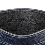 Saint Laurent Grain de Poudre Leather Card Holder Wallet
