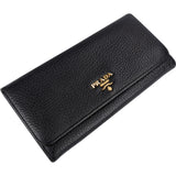 Prada Vitello Daino Leather Continental Wallet