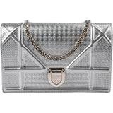Christian Dior Metallic Patent Leather Diorama Flap Crossbody Bag
