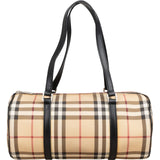 Burberry Nova-Check Monogram Barrel Handbag