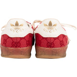 Gucci x Adidas Red Monogram GG Canvas Gazelle Sneakers (US 8 ½ / EU 42)