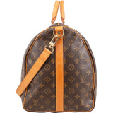 Louis Vuitton Monogram Canvas Keepall 55 Bandoulière Travel Bag