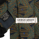 Giorgio Armani Geomatric Pattern Silk Tie Krawatte