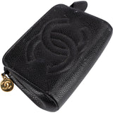 Chanel Caviar Leather CC Cosmetic Pouch