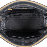 Prada Black Saffiano Metal Leather Large Galleria Handbag