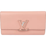Louis Vuitton Rose Taurillon Leather Twist Wallet