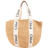Chloé x Mifuko Raffia Large Woody Basket Shoulder Bag