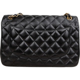 Chanel Quilted Lambskin Jumbo Double Flap Crossbody Bag
