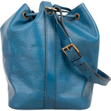 Louis Vuitton Blue Epi Leather Sac Noé Petit Shoulder Bag