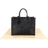 Louis Vuitton Noir Monogram Empreinte Leather OnTheGo MM Shoulder Bag