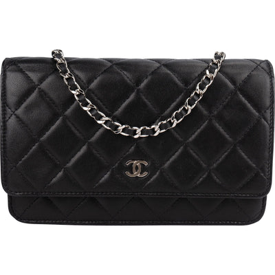 Chanel Quilted Lambskin Wallet on Chain Crossbody Bag