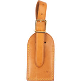 [🔄️B10 / F35] Louis Vuitton Vachetta Leather Luggage Tag - vintageandkickz