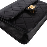 Chanel Quilted Lambskin 24K Gold Single Flap Shoulder Bag