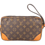 [🔄️B08 / F21] Louis Vuitton Canvas Monogram Marly Dragonne Clutch - vintageandkickz