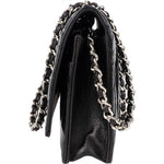 Chanel Quilted Patent Leather Wallet On Chain Crossbody Bag - vintageandkickz