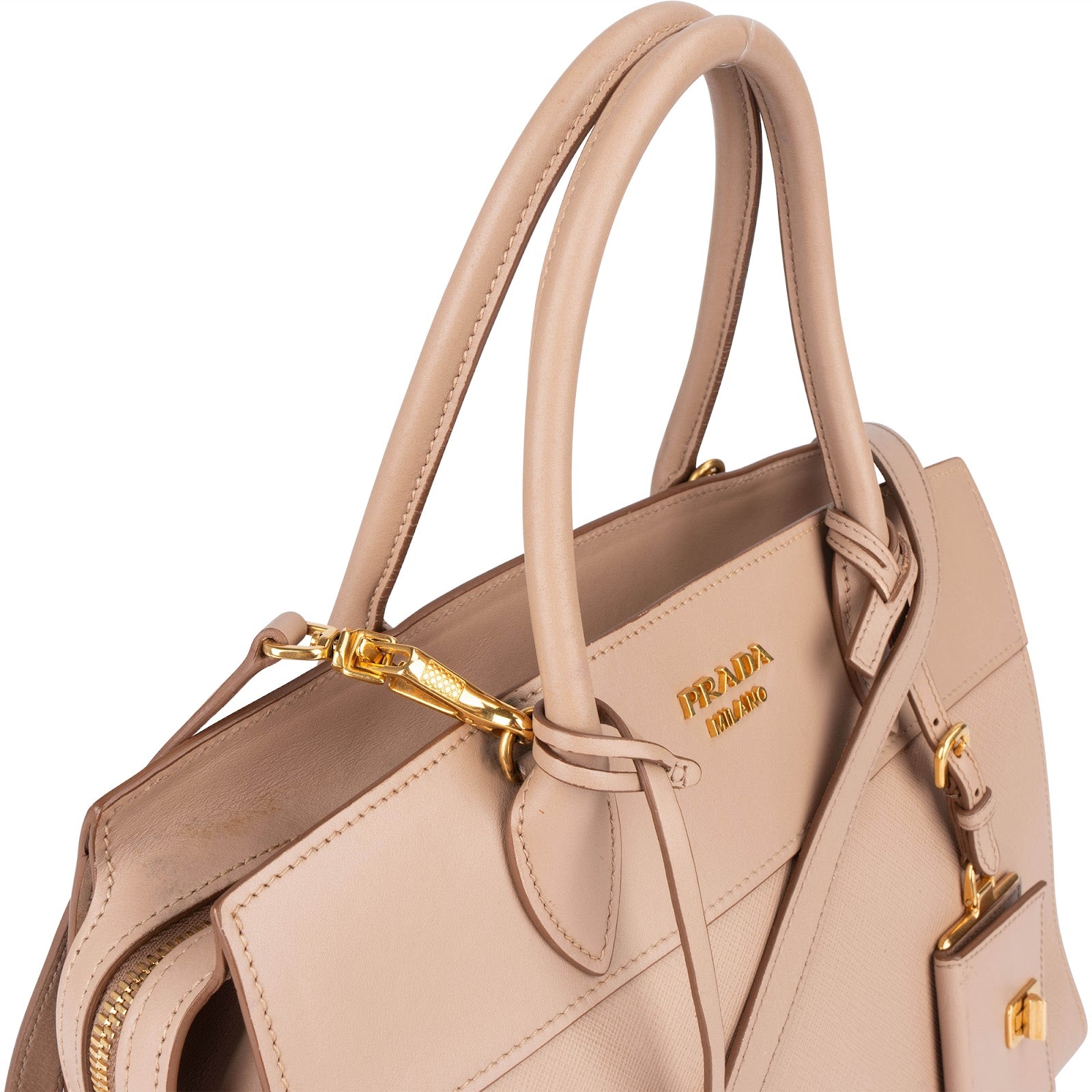 Prada Saffiano Leather Mano Galleria Handbag - vintageandkickz