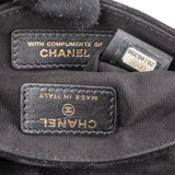 Chanel Suede Quilted Chevron Button Envelope Pouch