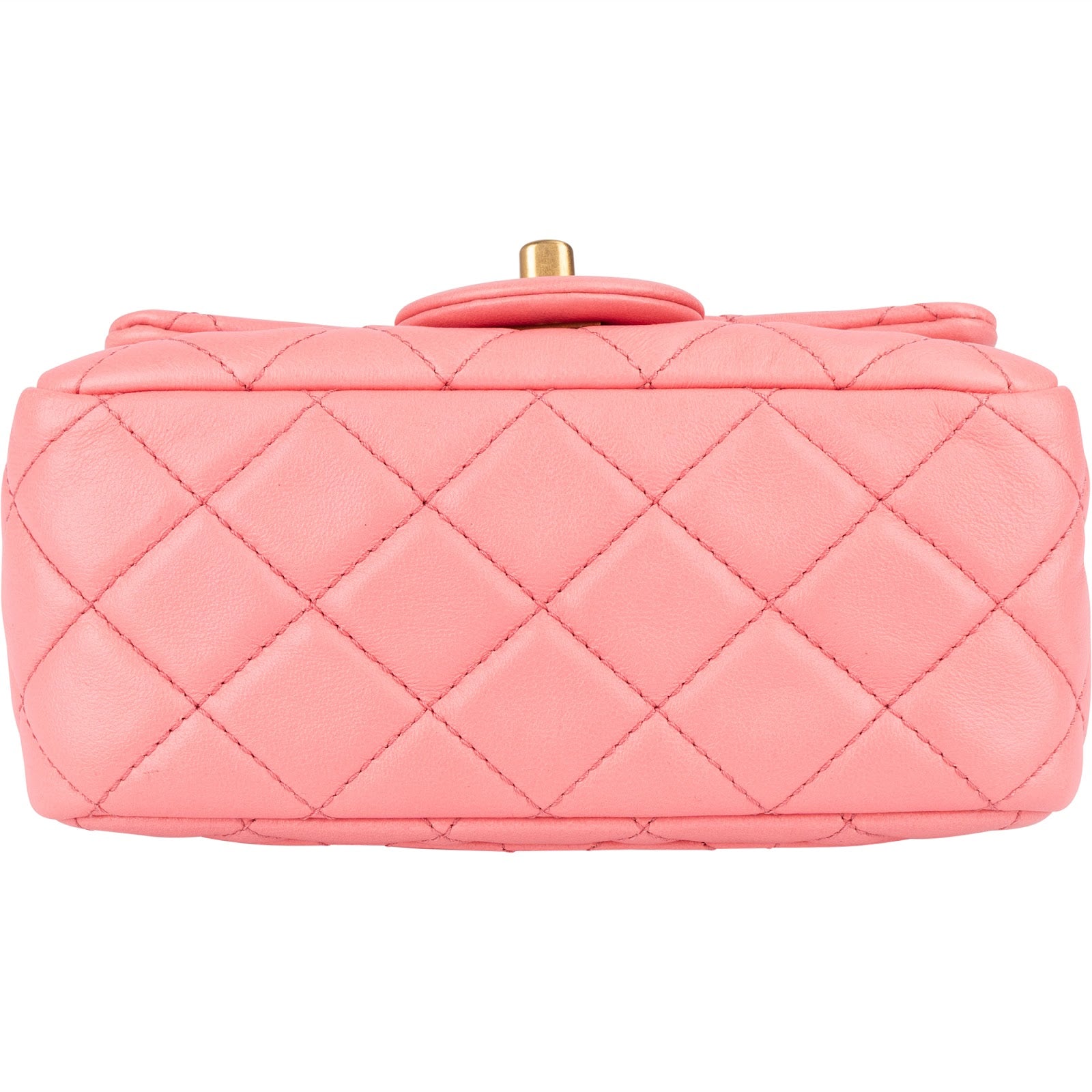 Chanel Quilted Lambskin Mini Rectangular Single Flap Adjustable Crossbody Bag - vintageandkickz